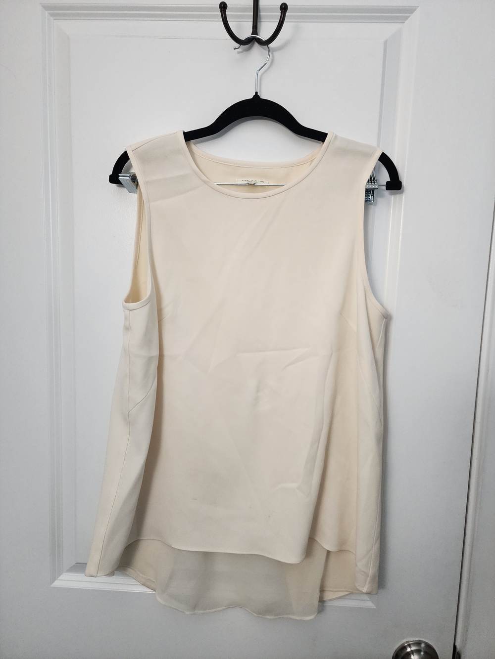 5/$30 Rag & Bone Cream Sleeveless Blouse - Classic Layered Shell